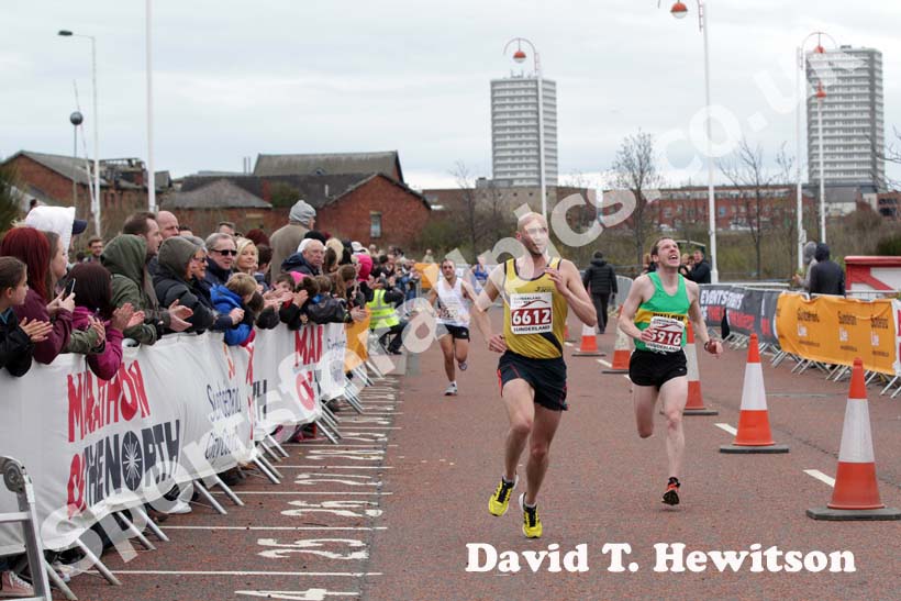 Finishing in the Sunderland City 10k.